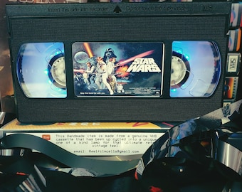 Retro Star Wars VHS Lamp: Upcycled Movie Decor