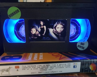 Retro VHS Lamp,Buffy the Vampire Slayer!Amazing Gift Idea For Any Movie Fan,Man cave  or Birthday gifts