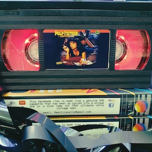 Retro VHS Lamp Pulp Fiction Quentin Tarantino,Night Light Stunning Collectible, Top Quality!Amazing Gift For Any Movie Fan S1