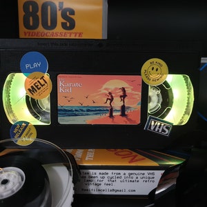Retro VHS Lamp,The Karate Kid,Top Quality Amazing Gift  For Any Movie Fan,Man Cave Ideas or Pick your own Movie