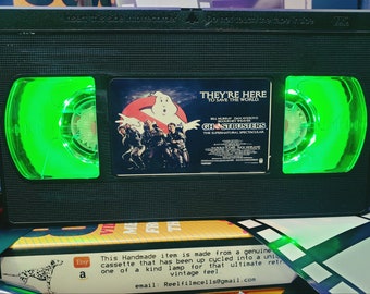 Retro VHS Lamp,GHOSTBUSTERS, Top Quality!Amazing Gift Idea For Any Movie Fan,Man Cave Ideas!