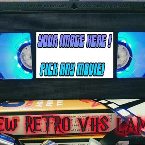 Retro VHS Lamp,Make Your Own ,Night Light Stunning Collectible, Top Quality!Amazing Gift  For Any Movie Fan,Man Cave Ideas!