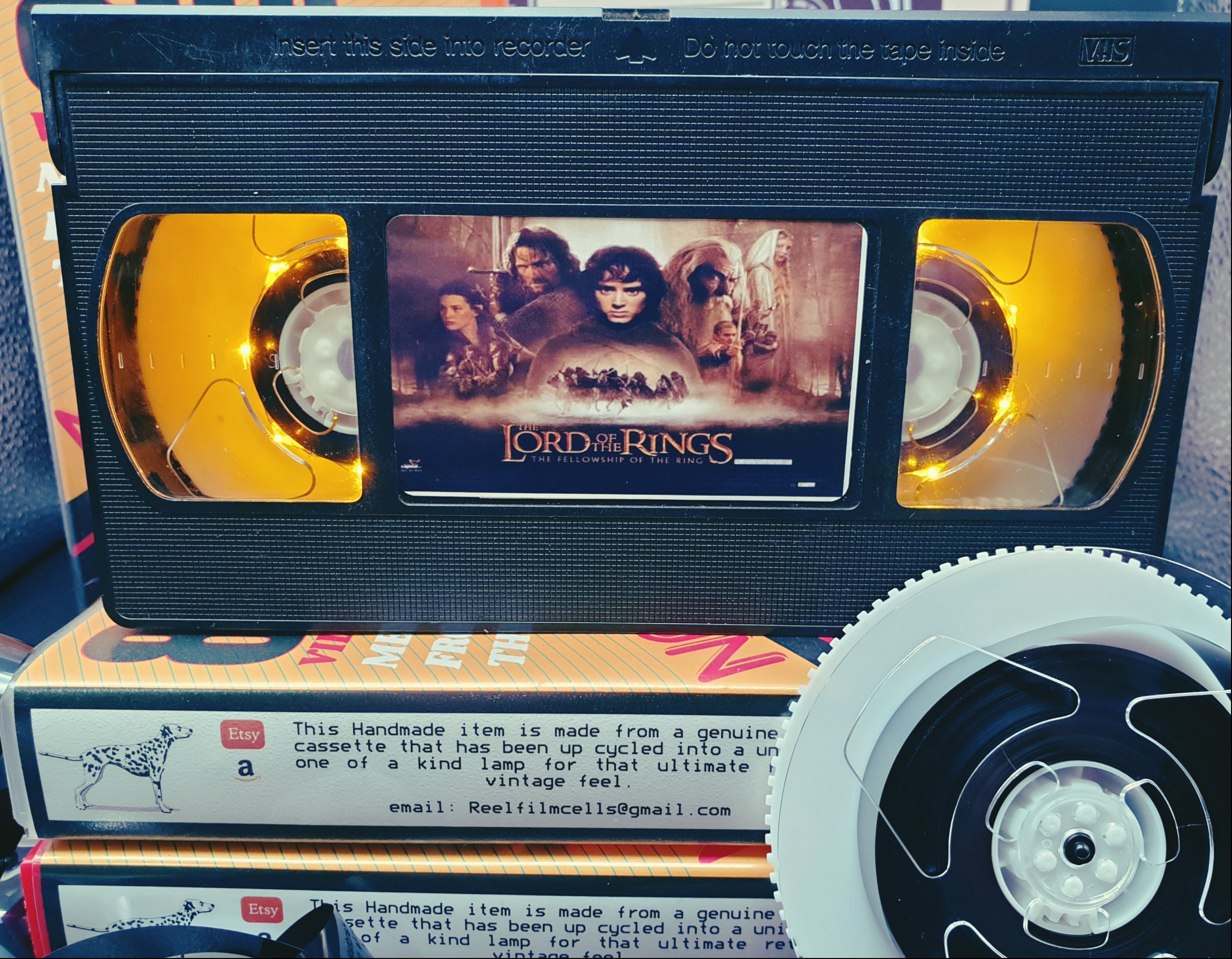 Retro VHS Lamp,Lord Of The Rings,Night Light Stunning Collectible, Top Quality!Amazing Gift For Any Movie Fan,Man Cave Ideas!