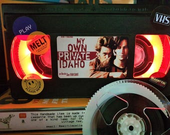 My own private Idaho Classic Retro VHS Tape Night Light table lamp stunning Or pick any movie!