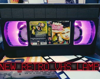Fight Club VHS Lamp: Retro Movie Night Light