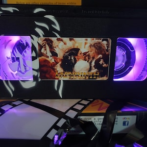 Retro VHS Night Light table lamp,Labyrinth With Art Work!Amazing Gift For Any Movie Fan,Man Cave Ideas! Stunning