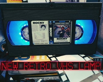Retro VHS Lamp,Rocky Boxing .Night Light Stunning Collectible, Top Quality!Amazing Gift  For Any Movie Fan,Man Cave Ideas!