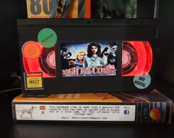 Retro VHS Lamp, Night of the Comet , Top Quality Amazing Gift  For Any Movie Fan,Man Cave Ideas or Pick your own Movie