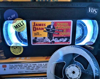 Rebel without a Cause Classic Retro VHS Tape Night Light table lamp stunning Or pick any movie!
