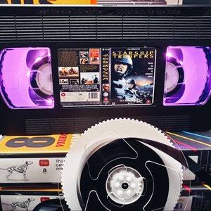 Retro VHS Lamp,Starship Troopers, Top Quality!Amazing Gift  For Any Movie Fan,Man Cave Ideas or Pick your own Movie