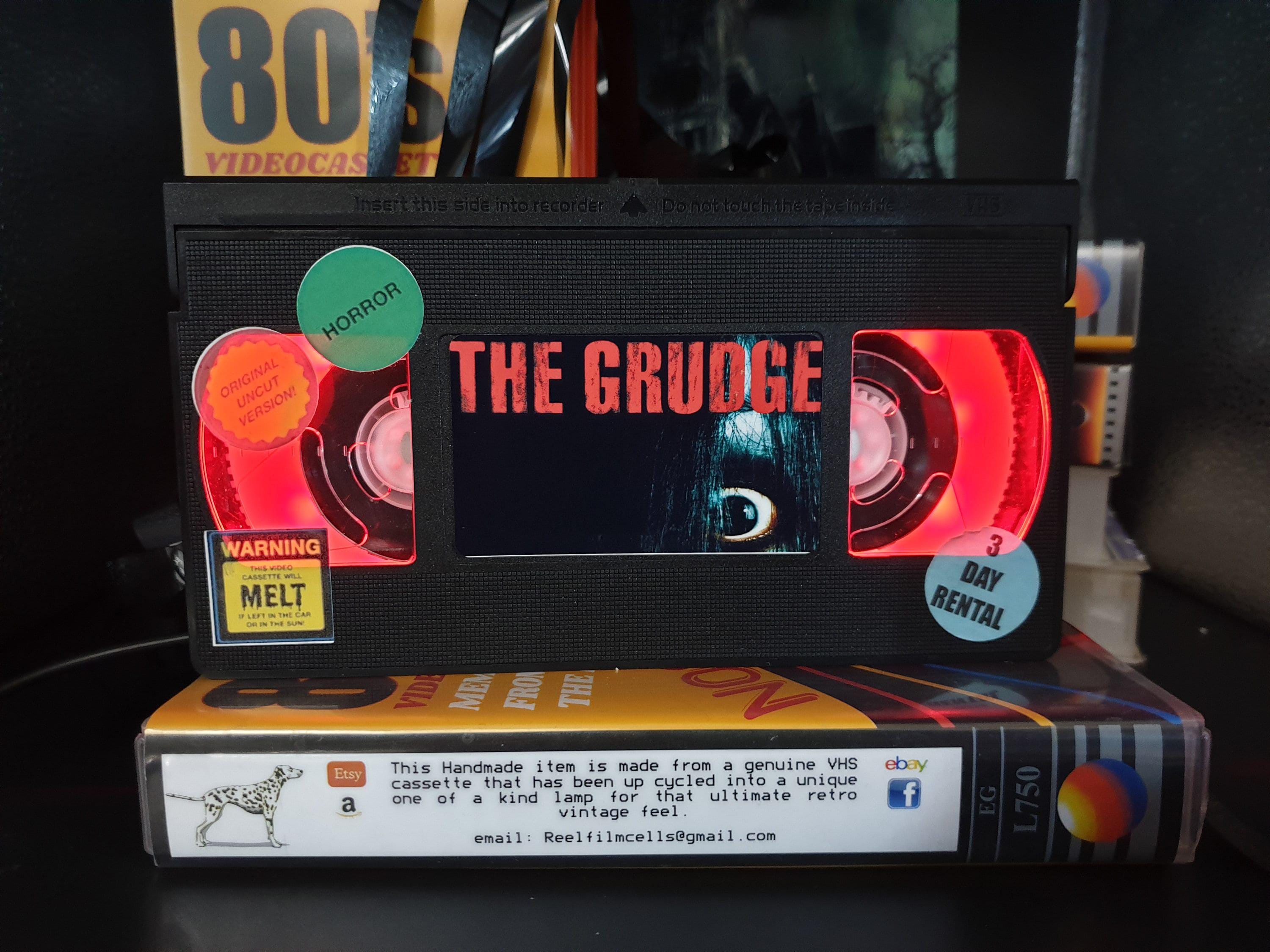 Retro VHS Lamp, The Grudge Horror, Top Quality Amazing Gift For Any Movie  Fan,Man Cave Ideas or Pick your own Movie
