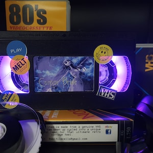 Retro VHS Lamp,Corpse Bride,Top Quality Amazing Gift  For Any Movie Fan,Man Cave Ideas or Pick your own Movie