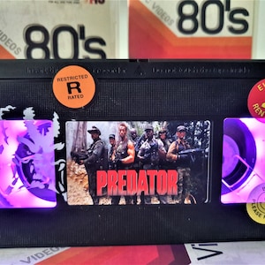 Predator Retro VHS Lamp With Airbrushed Artwork ,Top Quality!Amazing Gift For Any Movie Fan,Man Cave Ideas! Stunning