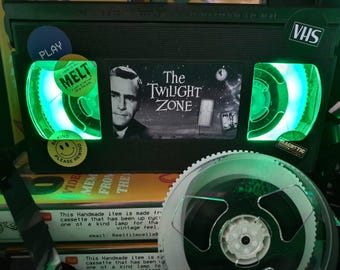 The Twilight Zone Classic VHS Tape Night Light table lamp stunning L@@k  Or pick any movie!