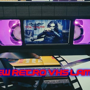 Retro VHS Lamp,The Crow Brandon Lee, Top Quality!Amazing Gift  For Any Movie Fan,Perfect for a Man Cave or Home Cinema