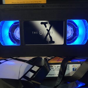 The X-Files VHS Lamp: Retro Movie Night Light, Man Cave Decor