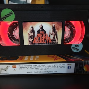 Retro VHS Lamp,The Devil&#39;s Rejects,Night Light!Amazing Gift Idea For Any Movie Fan,Man cave  or Birthday gifts