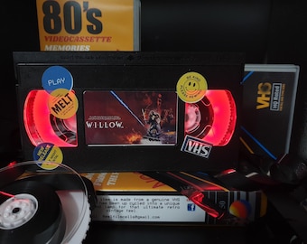 Retro VHS Lamp,Willow,Top Quality Amazing Gift  For Any Movie Fan,Man Cave Ideas or Pick your own Movie
