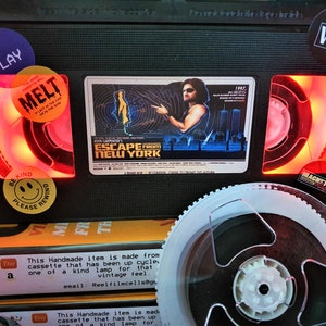 Escape from New York Classic Retro VHS Tape Night Light table lamp S2  Or pick any movie!
