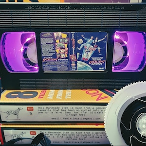 Retro VHS Lamp,Bill & Ted's Excellent Adventure,Night Light Stunning Collectible, Top Quality!Amazing Gift Idea For Any Movie Fan.