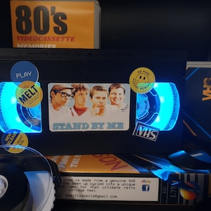 Retro VHS Lamp,Stand By Me,Top Quality Amazing Gift  For Any Movie Fan,Man Cave Ideas or Pick your own Movie