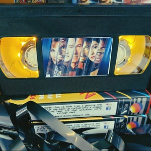 Retro VHS Lamp,Star Trek The Next Generation, Top Quality!Amazing Gift  For Any Movie Fan,Man Cave Ideas or Pick your own Movie