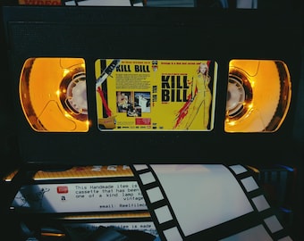 Retro VHS Lamp,Kill Bill Quentin Tarantino,Night Light Stunning Collectible, Top Quality!Amazing Gift For Any Movie Fan or Man Cave idea.