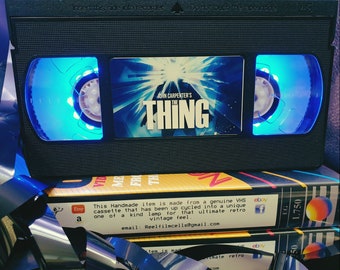 Retro VHS Lamp,The Thing Retro Horror, Top Quality!Amazing Gift  For Any Movie Fan,Man Cave Ideas or Pick your own Movie S1