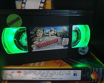 Retro VHS Lamp,Creepshow!Amazing Gift Idea For Any Movie Fan,Man cave  or Birthday gift