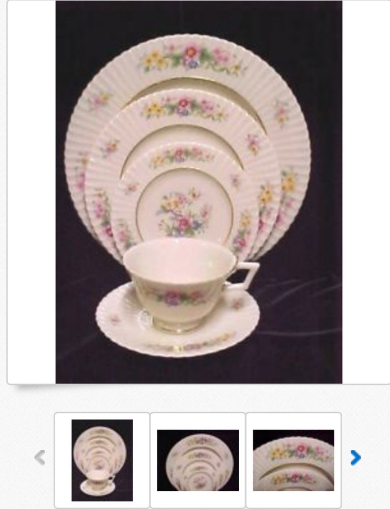 Lenox China Seven each 3/4 Dinner Set Pattern Etsy