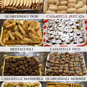 Mostaccioli Semola Cooked wine 100% Sicily Sweet Artisan Biscuits 1 kg image 5