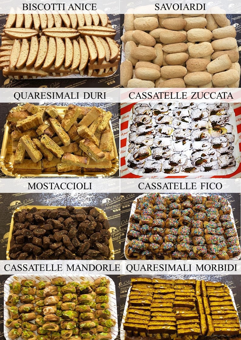 Mostaccioli Semola Cooked wine 100% Sicily Sweet Artisan Biscuits 1 kg image 5