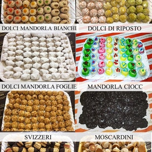 Almond sweets with Pistachio 100% Sicily Sweets Artisan Biscuits 1 kg image 6