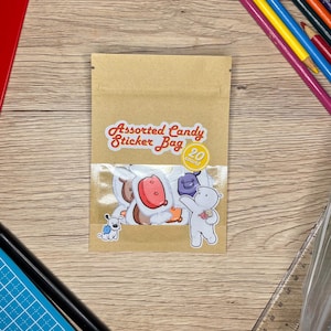 Assorted Candy Sticker Bag (20 Count)