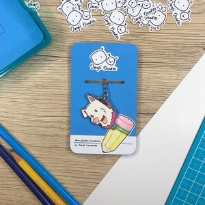 Happy Dog Keychain