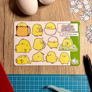 Spójrz na wszystkie te kurczaki | Arkusz naklejek Oodles of Doodles