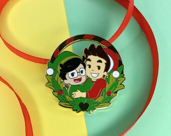 Erik & Nick Christmas Pin