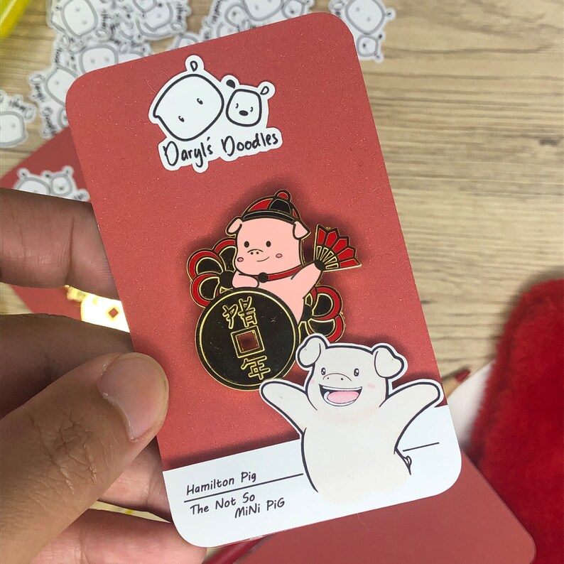 Hamilton Year of the Pig Pin image 2