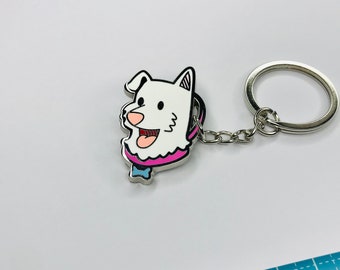 Happy Dog Keychain