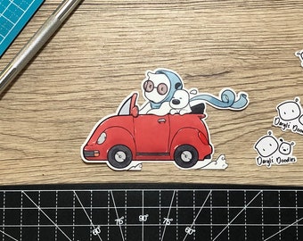 Doodle Drive Sticker