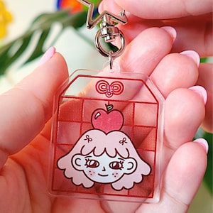 Chance et santé Omamori : porte-clés en acrylique et porte-bonheur + carte à collectionner