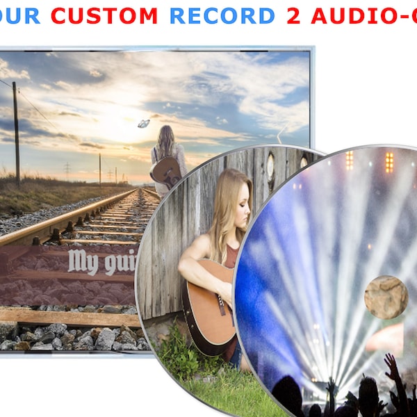 Two Custom Music CD, Audio CD, Custom Music Record, Cd  Mix, Custom Audio Record, Personalized Music CD