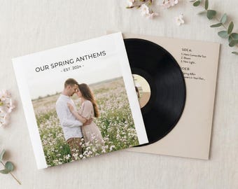 Custom 12-Inch Vinyl Record: Personalized Mixtape, Photo Cover