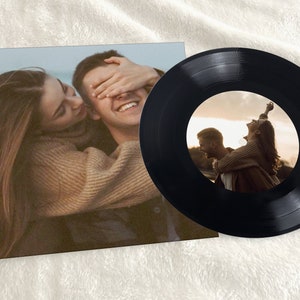 7 inch Custom Vinyl Record. Vinyl Record  included: Your Best Playlist, Two Sides, Black Records, Cover & Stickers, Mixtape, Fast Production