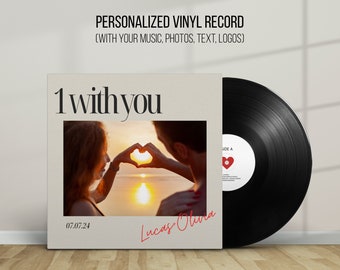 Custom 12-Inch Vinyl Record: Personalized Mixtape with Cover and  Labels. Fast Production and Shipped