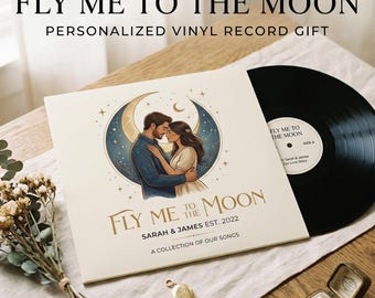 Personalized Vinyl Record Gift | Custom Couples Anniversary, Wedding Keepsake