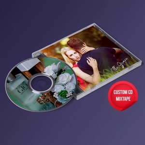 Custom CD:  Personal Mixtape with Your Music and Images in a Jewel Case - Up to 70 Minutes of Songs Tailored for You