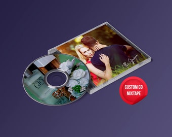 Custom CD:  Personal Mixtape with Your Music and Images in a Jewel Case - Up to 70 Minutes of Songs Tailored for You