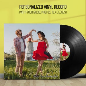Custom Vinyl Record, Personalized Mixtape, Photo Album Cover