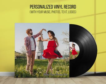 Custom Vinyl Record, Personalized Mixtape, Photo Album Cover